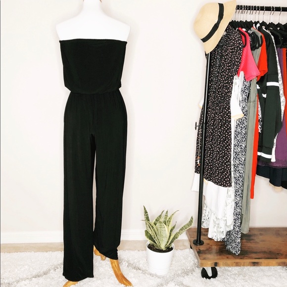 Unbranded Strapless Black Jumpsuit - Picture 2 of 4